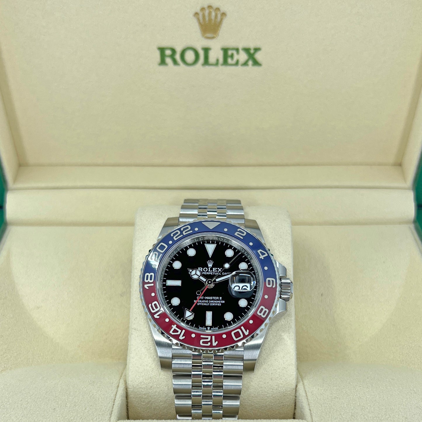 Rolex GMT-Master II Oystersteel Ref# 126710BLRO-0001