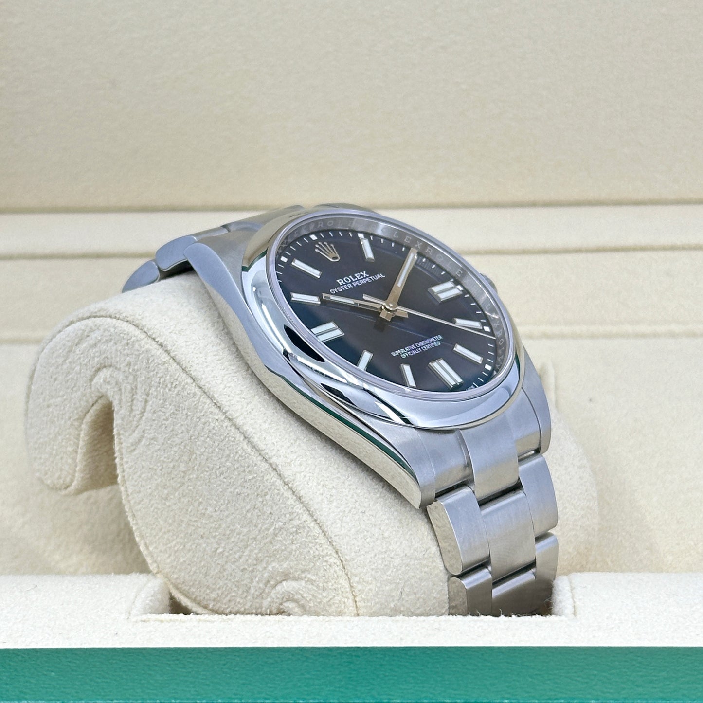 Rolex Oyster Perpetual 41mm, Blue Dial, Ref# 124300-0003