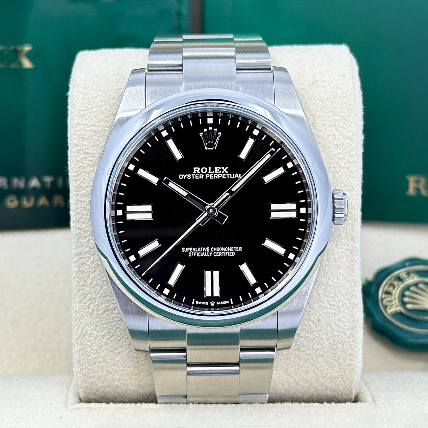 Rolex Oyster Perpetual No Date, Oysterteel, 41mm, Ref# 124300-0002