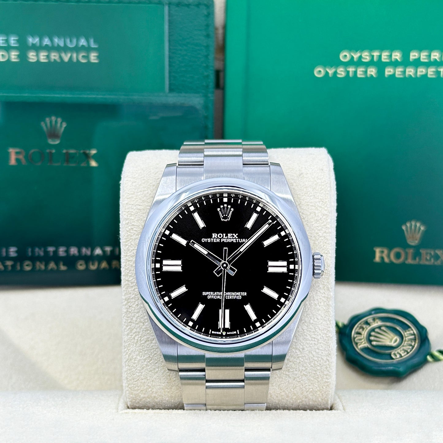 Rolex Oyster Perpetual No Date, Oysterteel, 41mm, Ref# 124300-0002