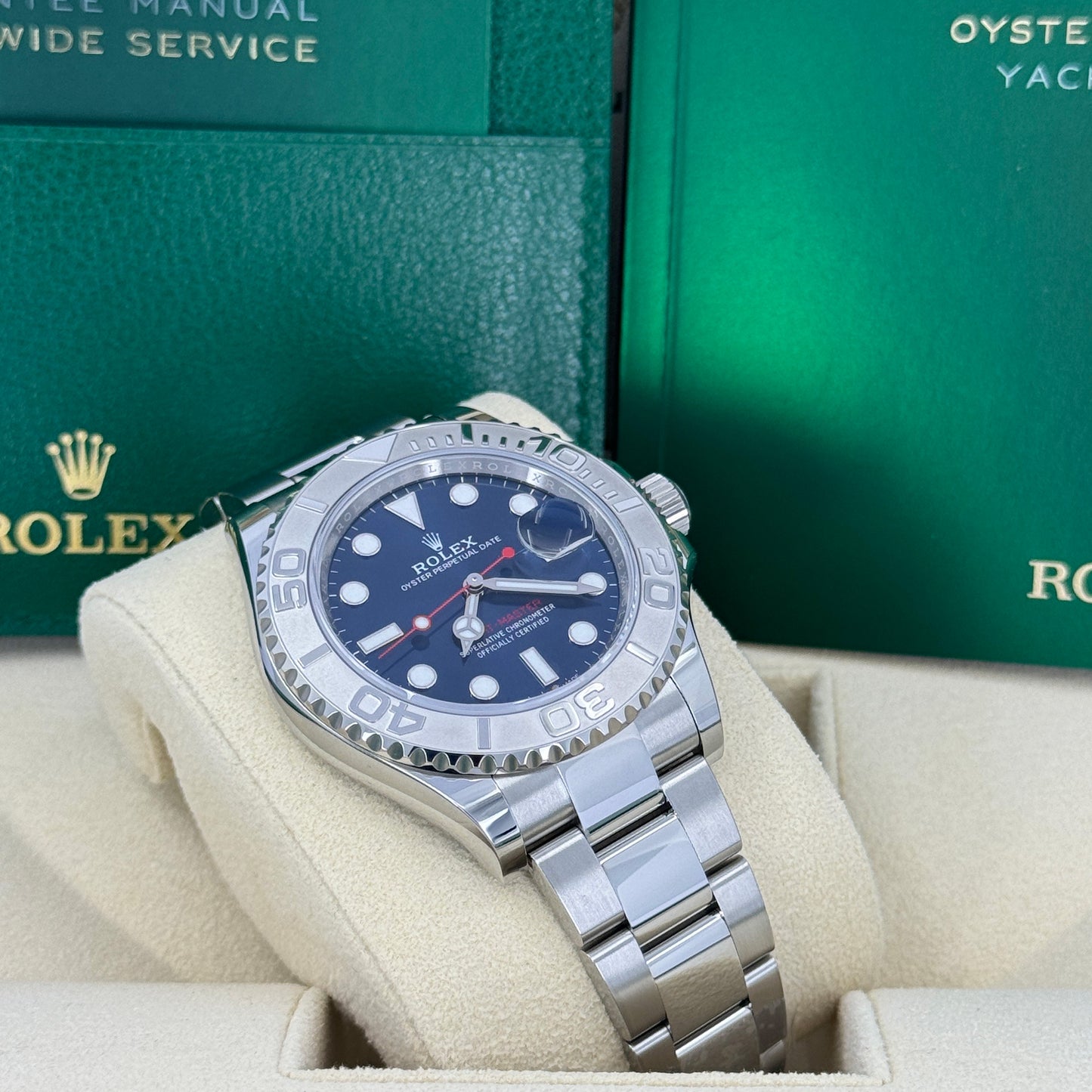 Pre-owned 2021 Rolex Yacht-Master 40 Mint Blue Dial Oyster 126622-0002