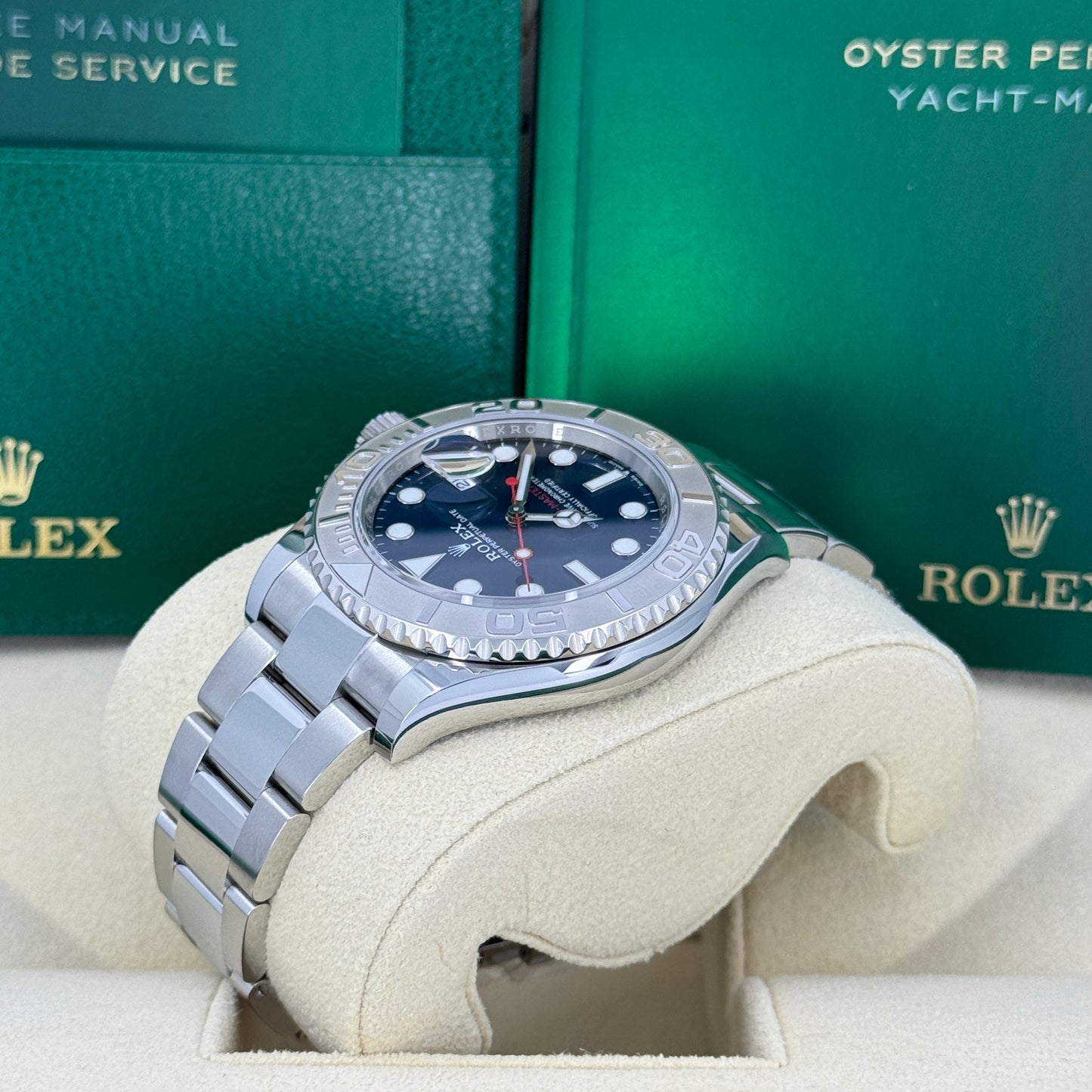 Pre-owned 2021 Rolex Yacht-Master 40 Mint Blue Dial Oyster 126622-0002