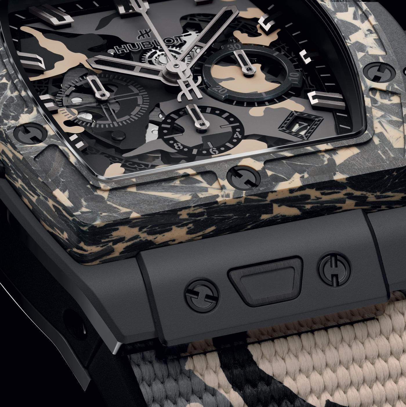 Hublot, Spirit of Big Bang Ceramic Carbon Beige Camo, Limited Edition, 42mm, Ref# 642 .CI.0191.RX.ECU23, Dial