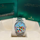 Rolex Oyster Perpetual 41, Oystersteel, 41mm, Turquoise Celebration Motif Dial, Ref# 124300-0008