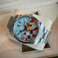 Rolex Oyster Perpetual 41, Oystersteel, 41mm, Turquoise Celebration Motif Dial, Ref# 124300-0008