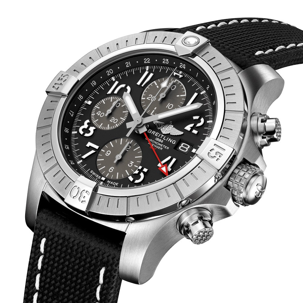 Breitling Avenger Chronograph GMT 45, Ref# A24315101B1X1, Unworn 2024, Rigt