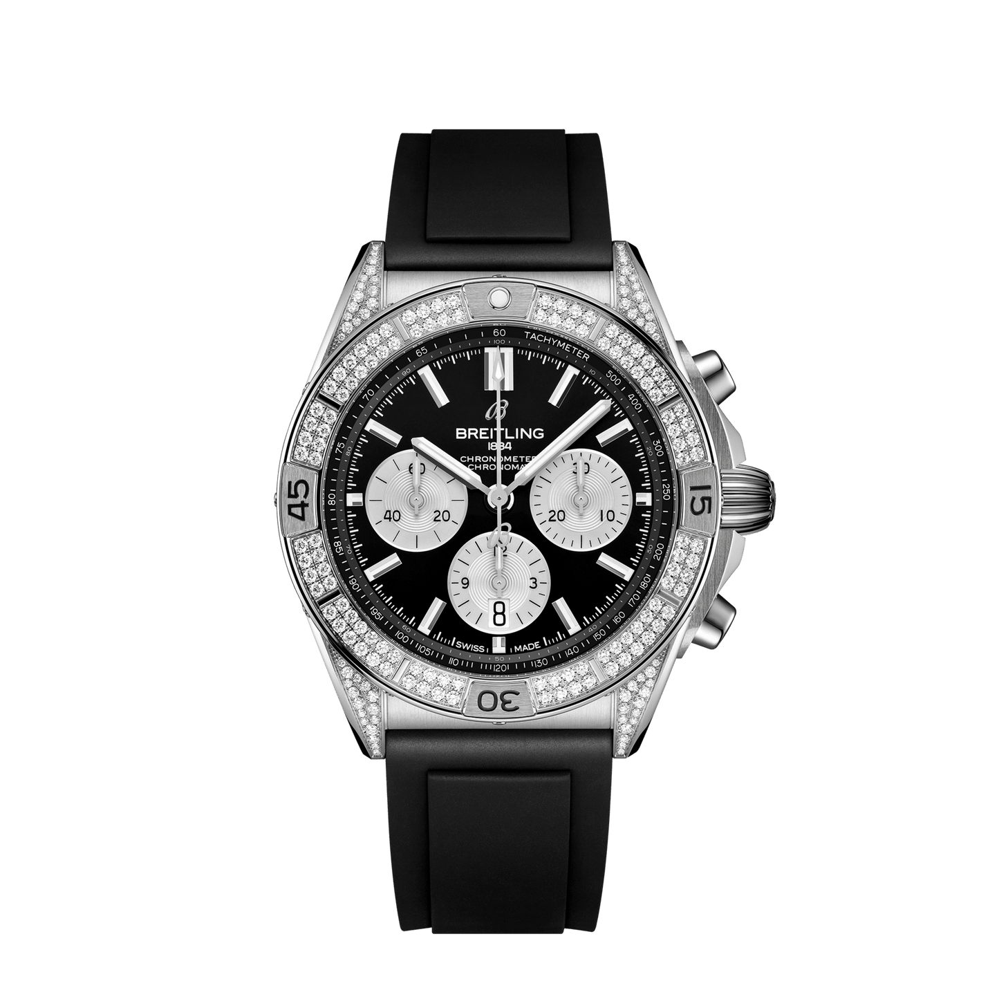 Breitling Chronomat B01 42, Stainless Steel and Diamonds, Ref# AB0134721B1S1, Unworn 2024