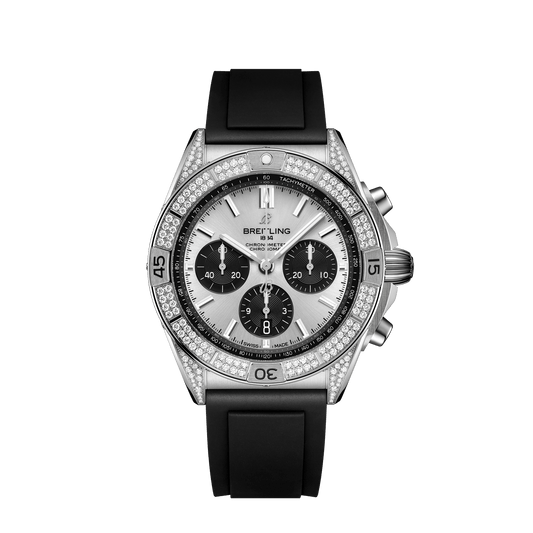 Breitling Chronomat B01 42, Stainless Steel and Diamonds, Ref# AB0134721G1S1, Unworn 2024