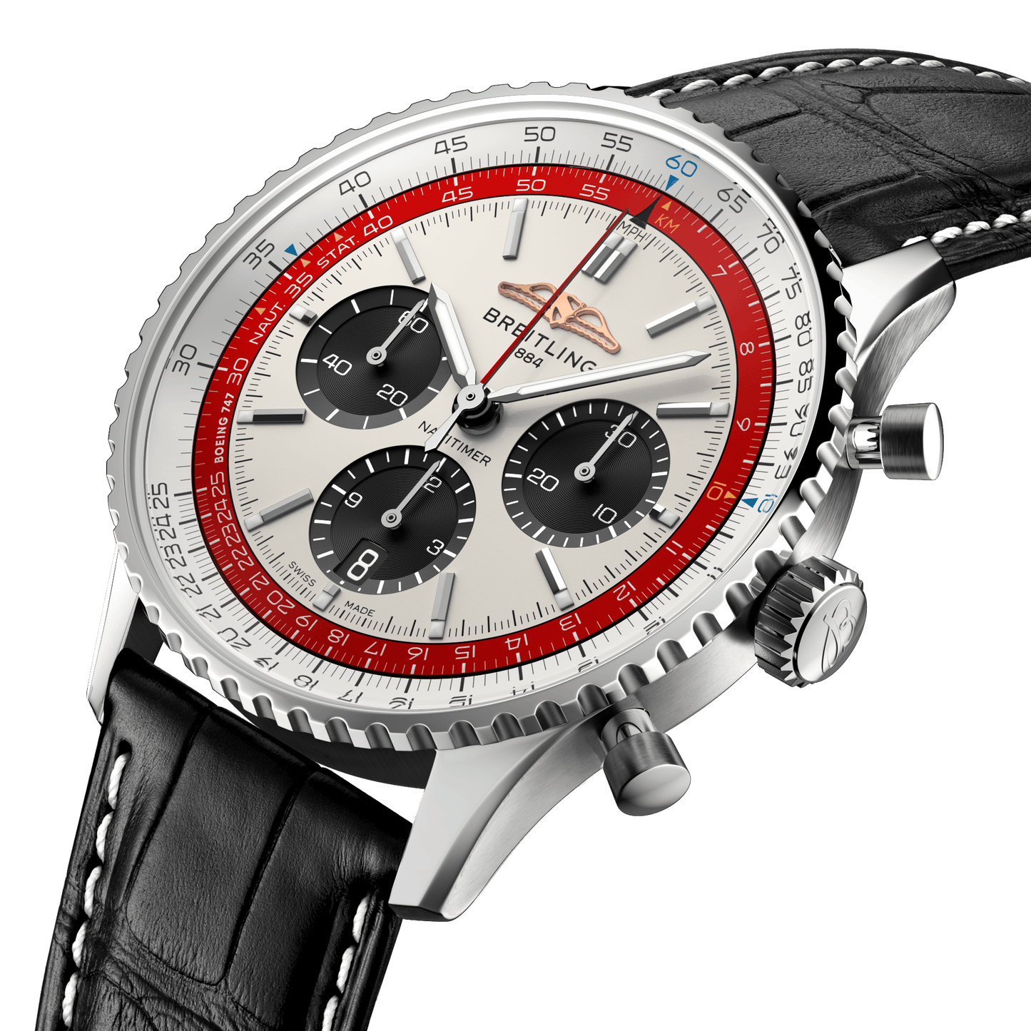 Breitling Navitimer B01 Chronograph 43 Boeing 747, Stainless steel, Ref# AB01383B1G1P1, Unworn 2024