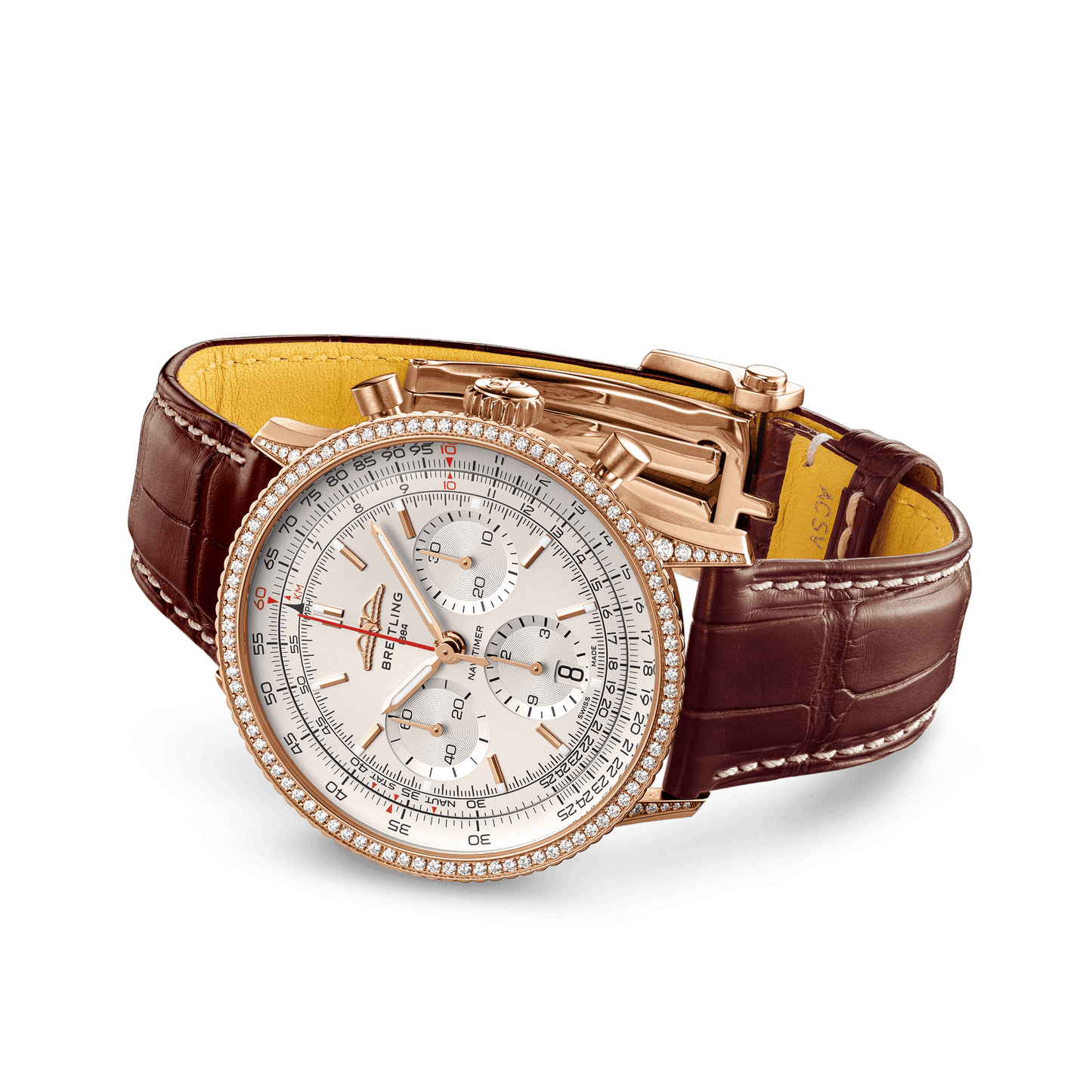 Breitling Navitimer B01 Chronograph 41, 18k Red Gold, Ref# RB0139631G1P1, Unworn 2024, Main view