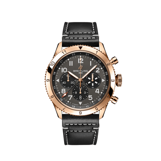 Breitling Classic AVI B04 Chronograph 46 P-51 Mustang, 18k Red Gold, Ref# RB04451A1B1X1, Unworn 2024