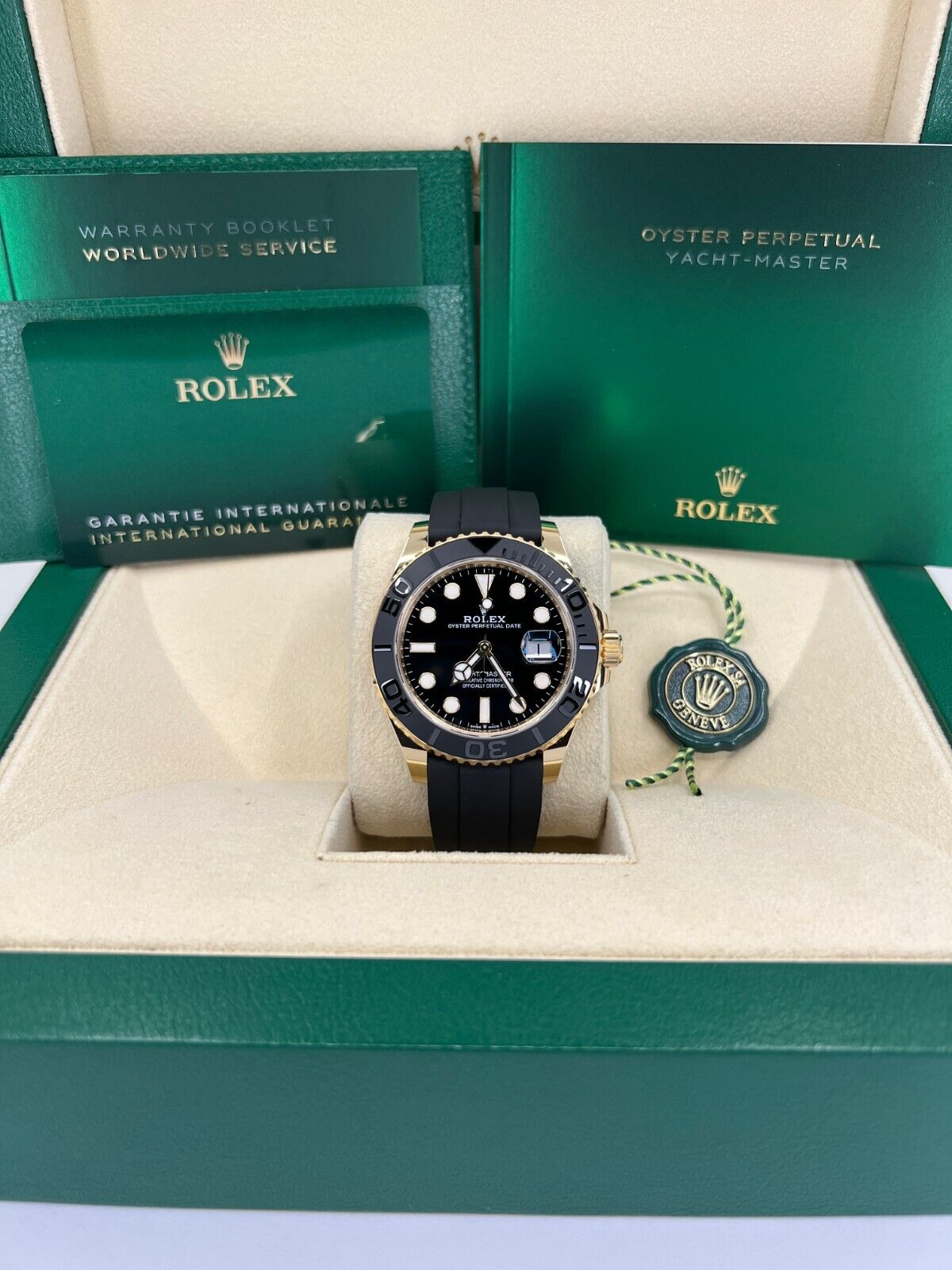 Rolex Yacht-Master 42mm, 18k Yellow Gold, Black Dial, Ref# 226658-0001