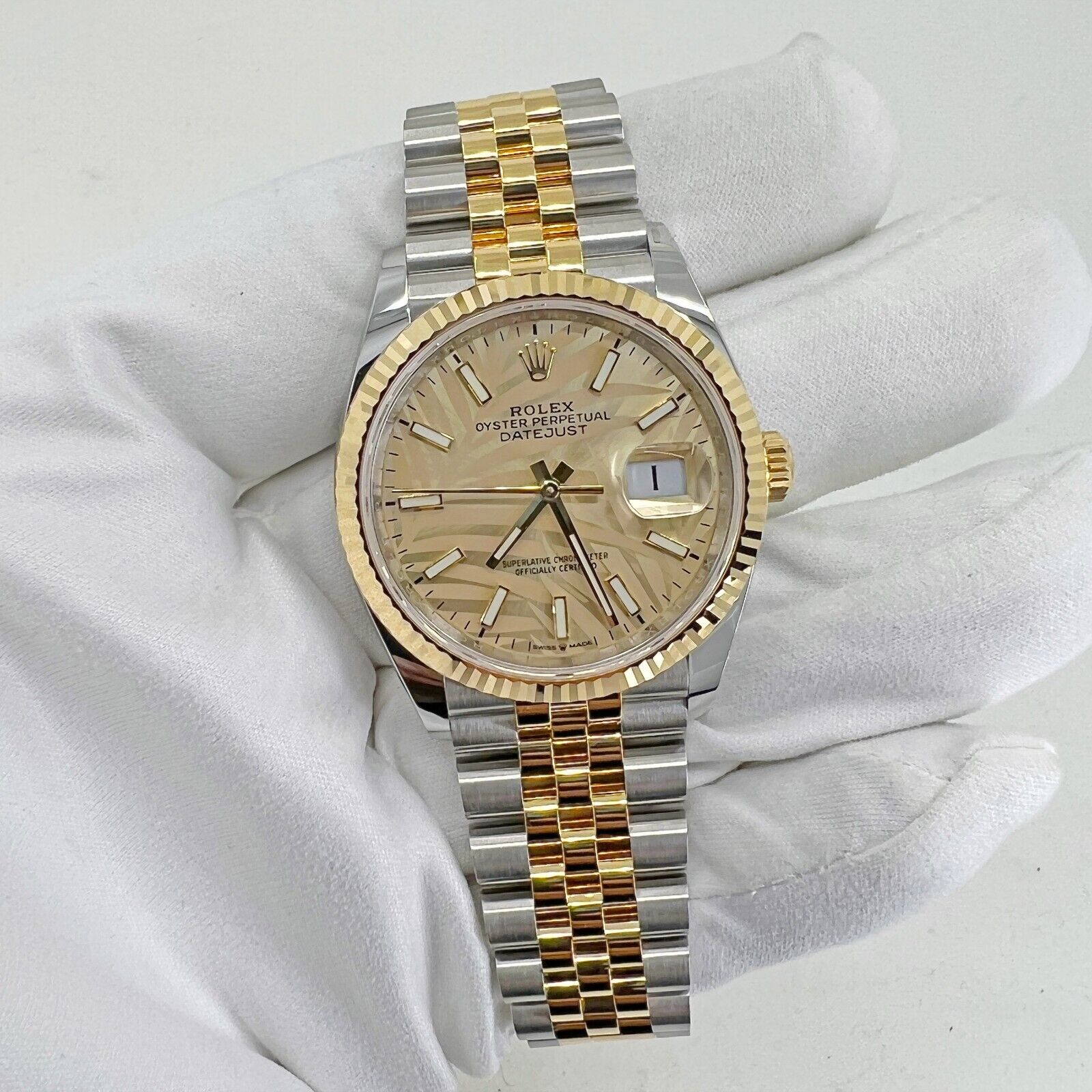 Rolex Datejust 126233 36mm Black Diamond Dial Jubilee Watch - Big