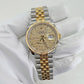 Rolex Datejust 36, 18k Yellow Gold and Stainless Steel, 36mm, Golden, palm motif dial, Ref# 126233-0037, Main view