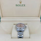 Rolex Datejust 31, Oystersteel and 18k White Gold with Diamonds, Pink Roman dial, 31mm, Fluted, Oyster, Ref# 278274-0023, Side 1