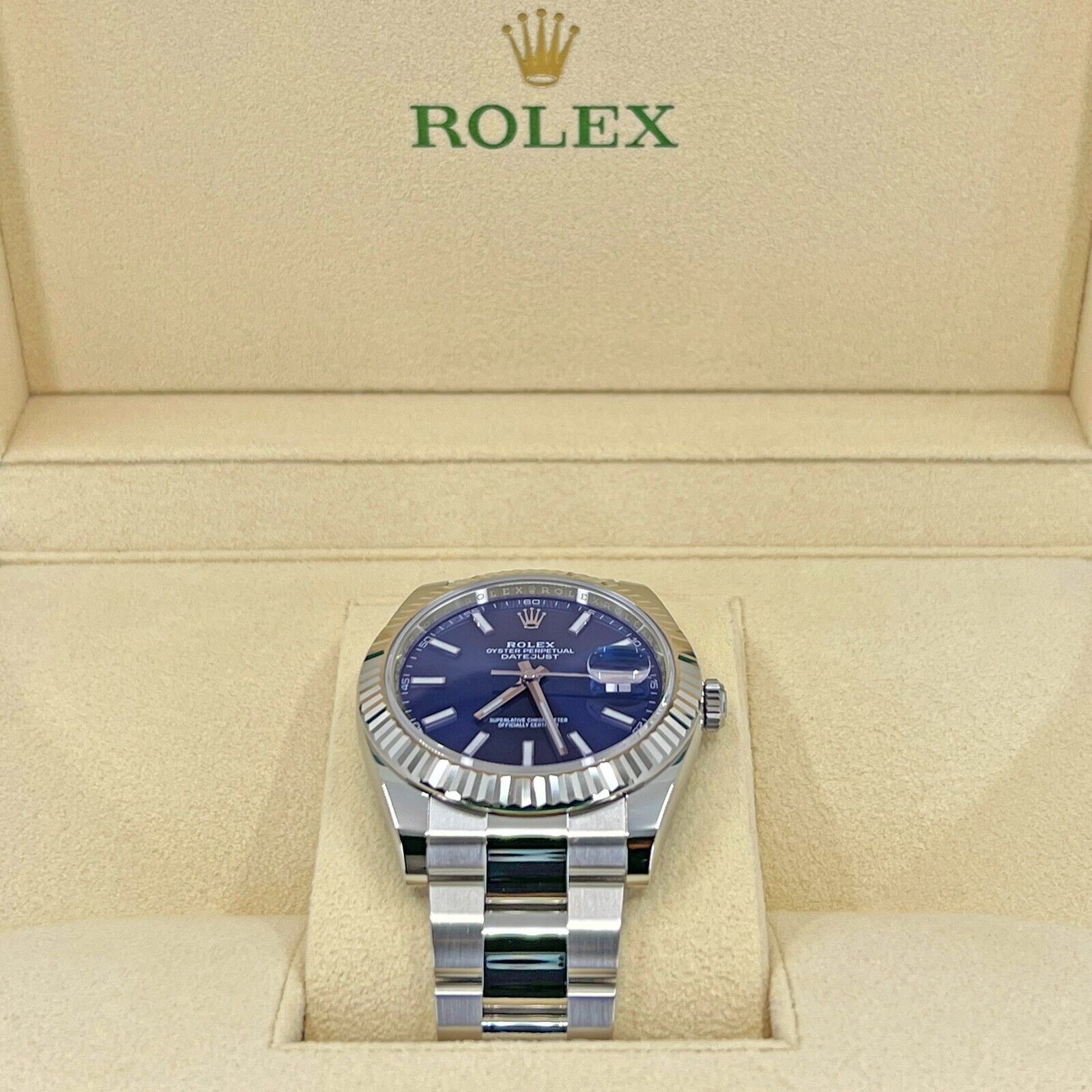 Rolex datejust 41 discount bleu