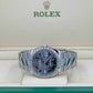 Rolex Datejust, 36mm, Oystersteel and 18k White Gold, Green Slate Roman, Oyster, Fluted, 126234-0046, Dial