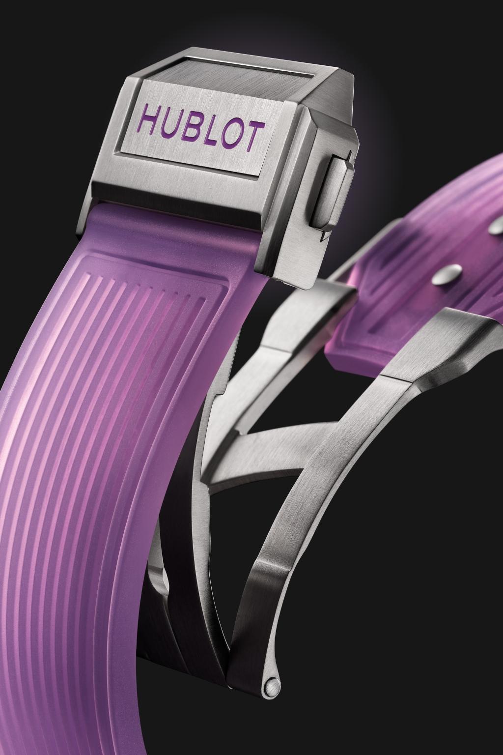 Hublot, Spirit of Big Bang Tourbillon Purple Sapphire 42mm, Limited Edition, Ref# 645.JM.0120.RT, Clasp