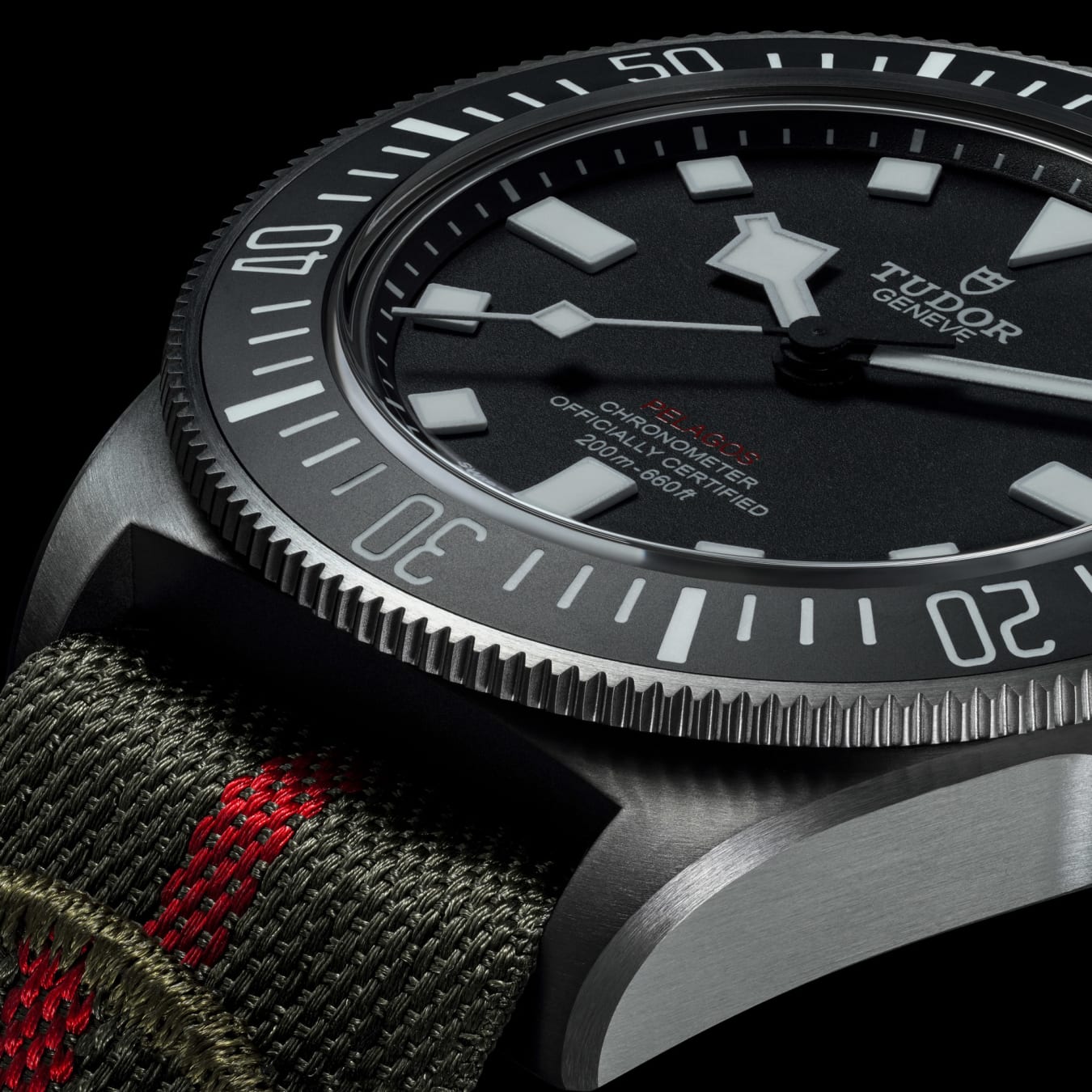 Tudor Pelagos FXD, 42mm, Titanium, Ref# M25717N-0001, Bezel