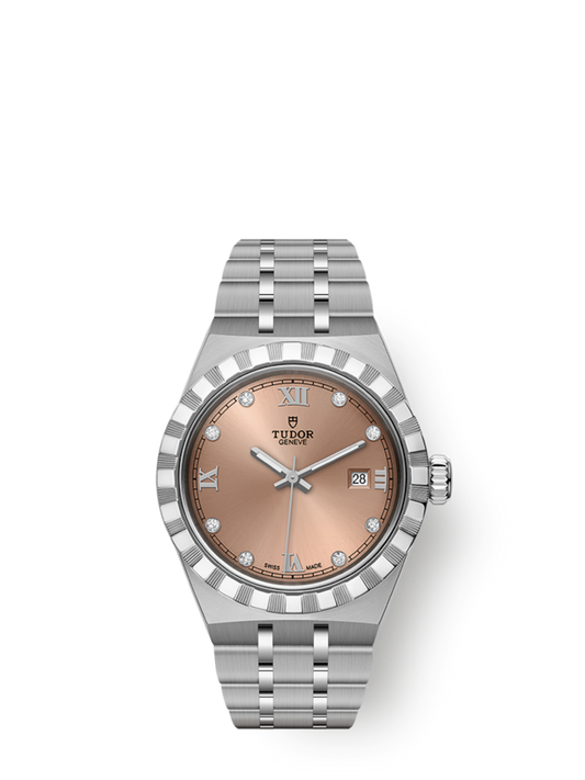 Tudor Royal, Stainless Steel with Diamond-set, 28mm, Ref# M28300-0010