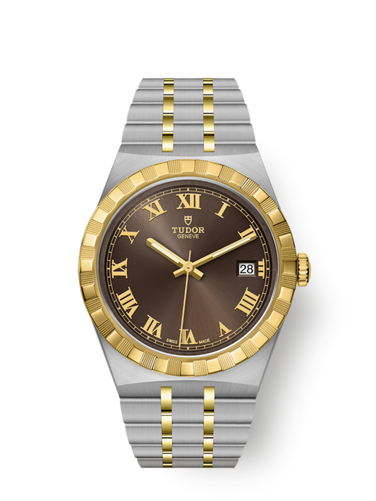 Tudor Royal, Stainless Steel and 18k Yellow Gold, 38mm, Ref# M28503-0007