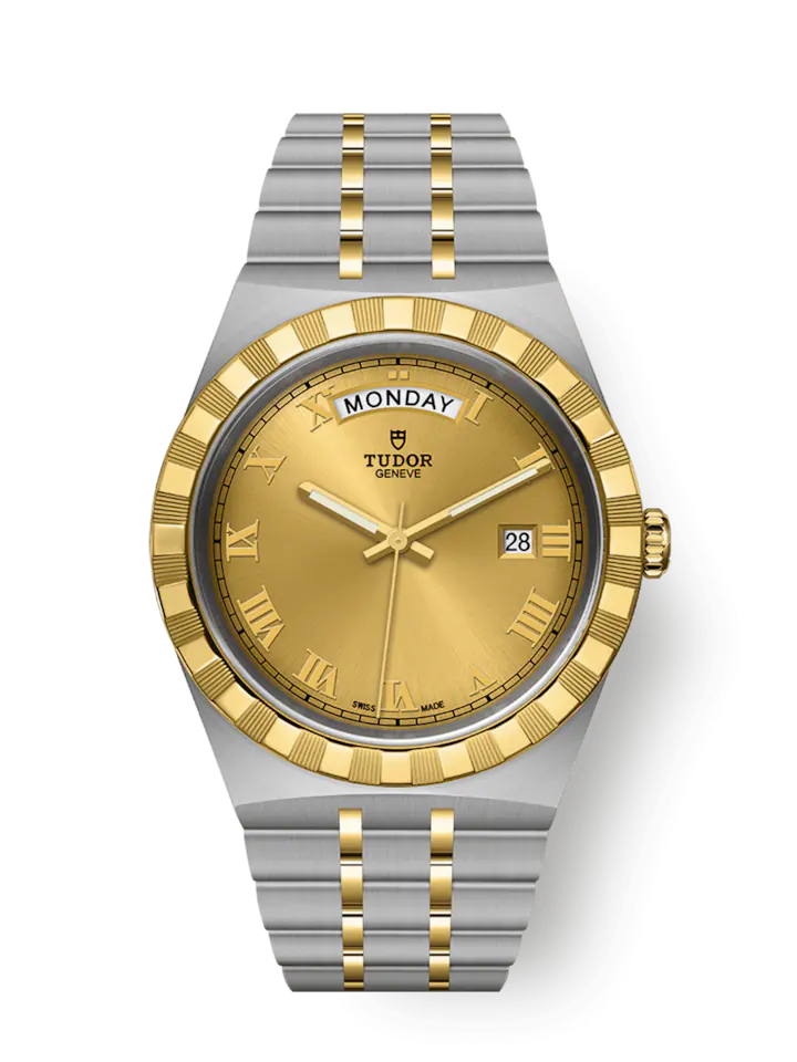 Tudor Royal, Stainless Steel and 18k Yellow Gold, 41mm, Ref# M28603-0004