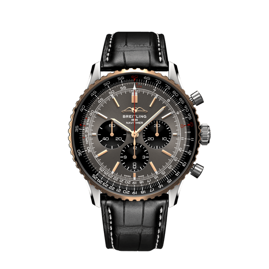 Breitling Navitimer B01 Chronograph 46, Stainless steel and 18k Red Gold, Ref# UB01371A1B1P1, Unworn 2024