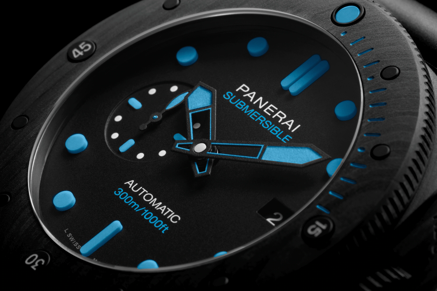 Panerai Submersible Carbotech™ - 47mm, Ref# PAM01616, Dial