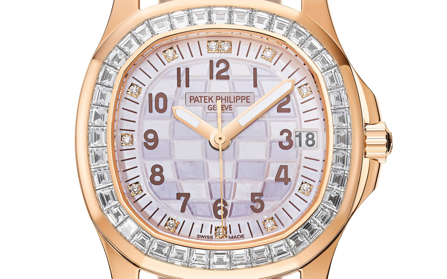 Patek Philippe Aquanaut Luce Haute Joaillerie, 18k Rose Gold, 35,6mm, Ref# 5072R-001, Dial