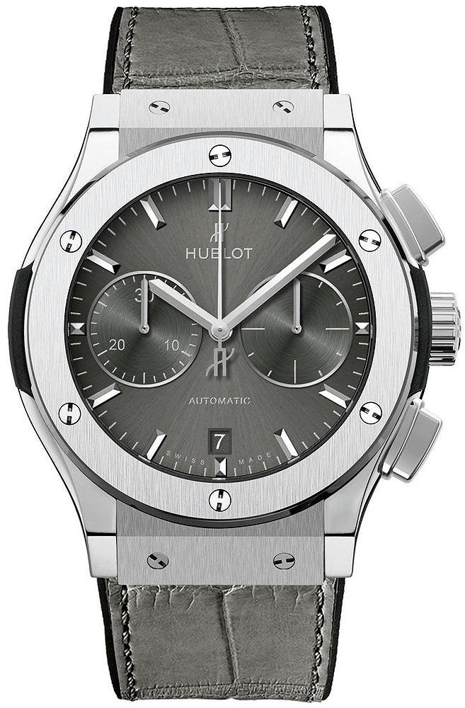 Hublot Classic Fusion Racing Grey Chronograph Titanium 45mm, Ref# 521.NX.7071.LR, Dial