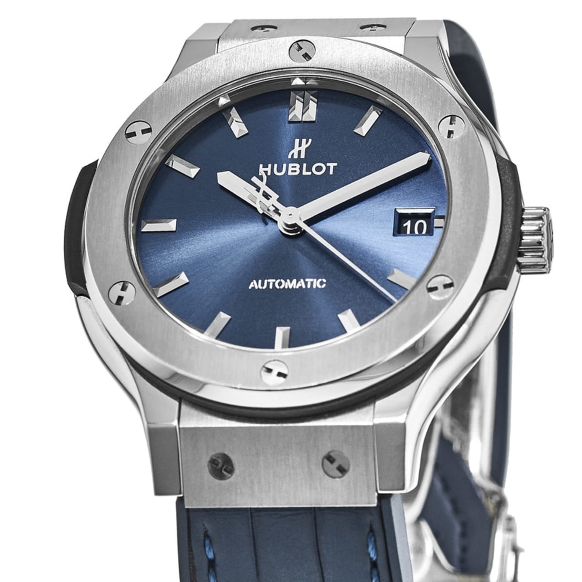 Hublot Classic Fusion Automatic Blue Sunray Dial Titanium 38mm