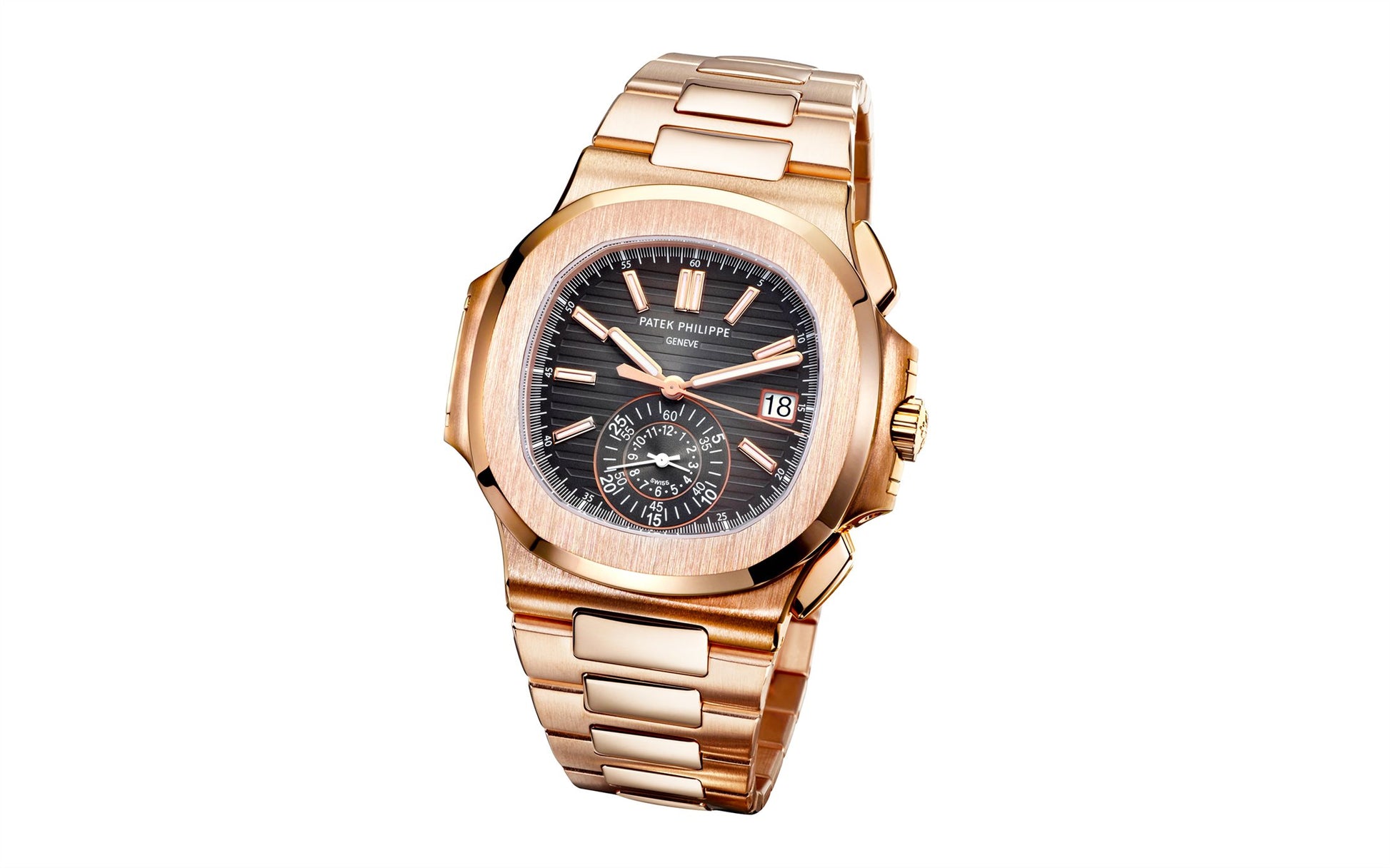 Patek Philippe Nautilus Flyback Chronograph, Date Watch, 18k Rose Gold, 40,5 mm, Ref# 5980/1R-001, Main view