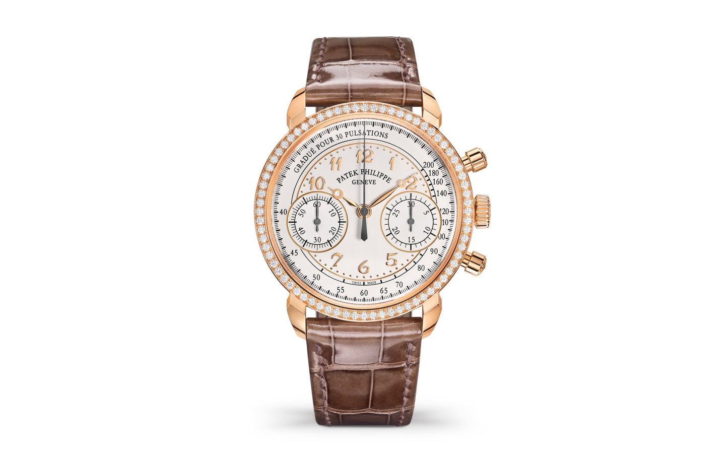 Patek Philippe Complication, 18k Rose Gold, Ladies Chronograph 38mm, 99 diamonds: ~0.99 ct., Ref# 5172G-010, 1