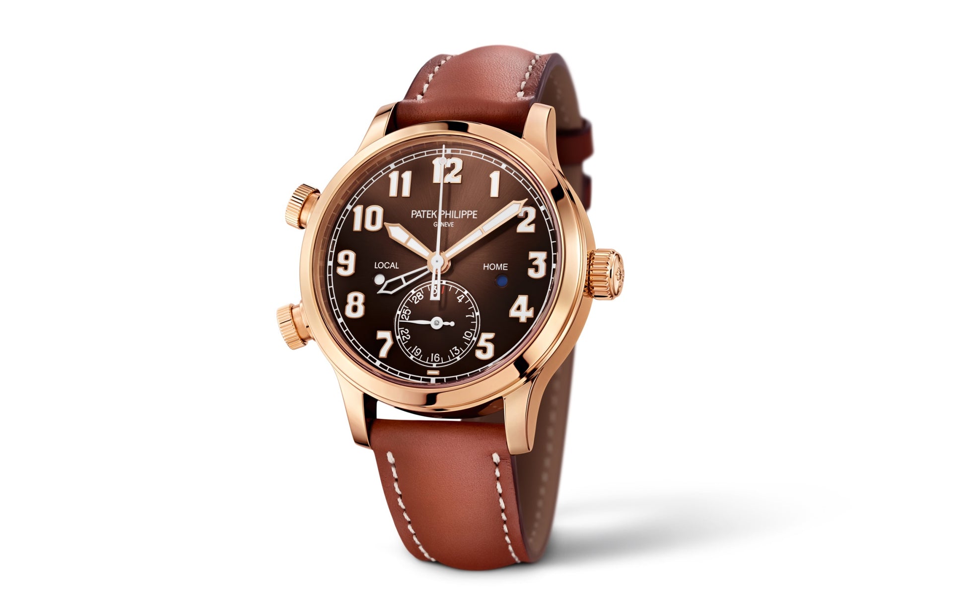 Patek Philippe Complication, 18k Rose Gold, Calatrava Pilot Travel Time 37,5mm, Ref# 7234R-001, Main view