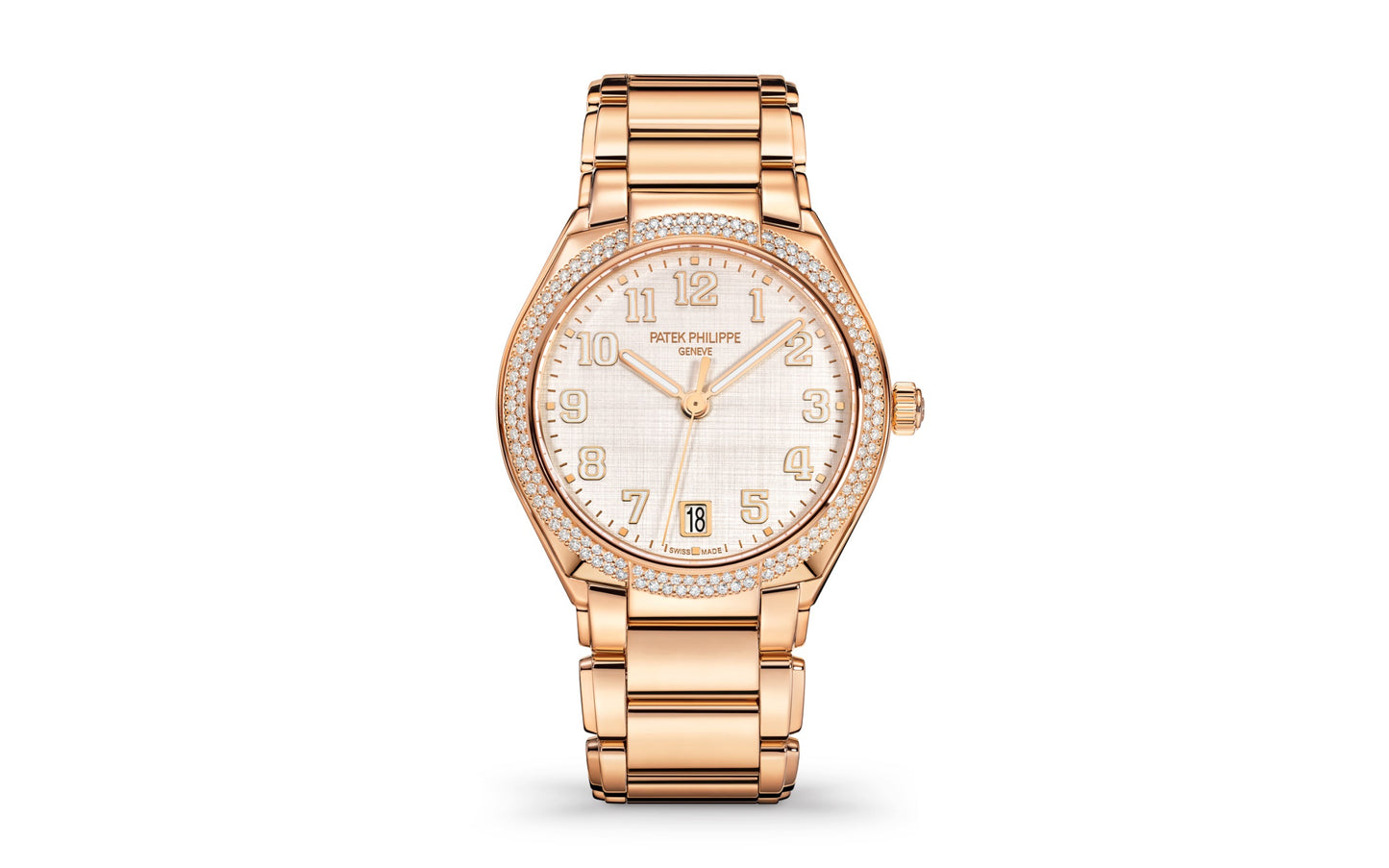 Patek Philippe Twenty~4 Automatic, 18k Rose Gold with 160 diamonds ~0,77ct, 36mm, Ref# 7300/1200R-010, 1