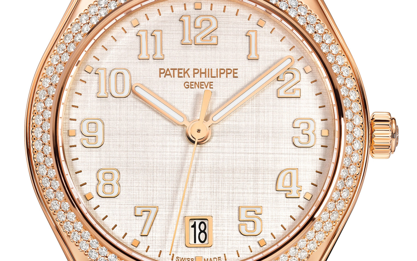 Patek Philippe Twenty~4 Automatic, 18k Rose Gold with 160 diamonds ~0,77ct, 36mm, Ref# 7300/1200R-010, Dial