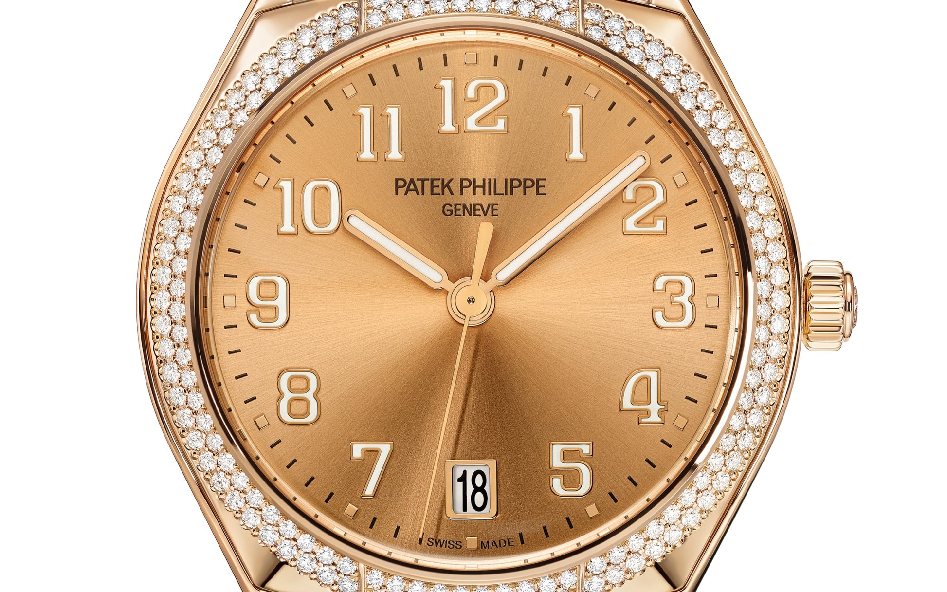 Patek Philippe Twenty~4 Automatic, 18k Rose Gold with 160 diamonds ~0,77ct, 36mm, Ref# 7300/1200R-011, Dial