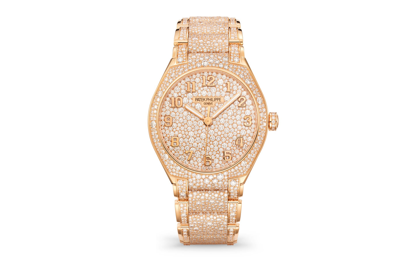 Patek Philippe Twenty~4 Haute Joaillerie Automatic, 18k Rose Gold with 3238 diamonds: ~17.21 ct, 36mm, Ref# 7300/1450R-001, 1