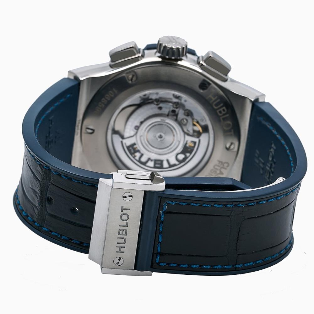 Hublot Classic Fusion Chronograph Titanium Blue 45mm, Ref# 541.NX.7170.LR, Clasp