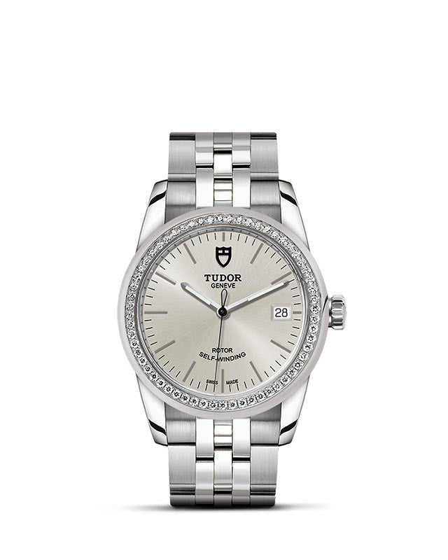 Tudor Glamour Date, Stainless Steel and Diamond-set bezel, 36mm, Ref# M55020-0004