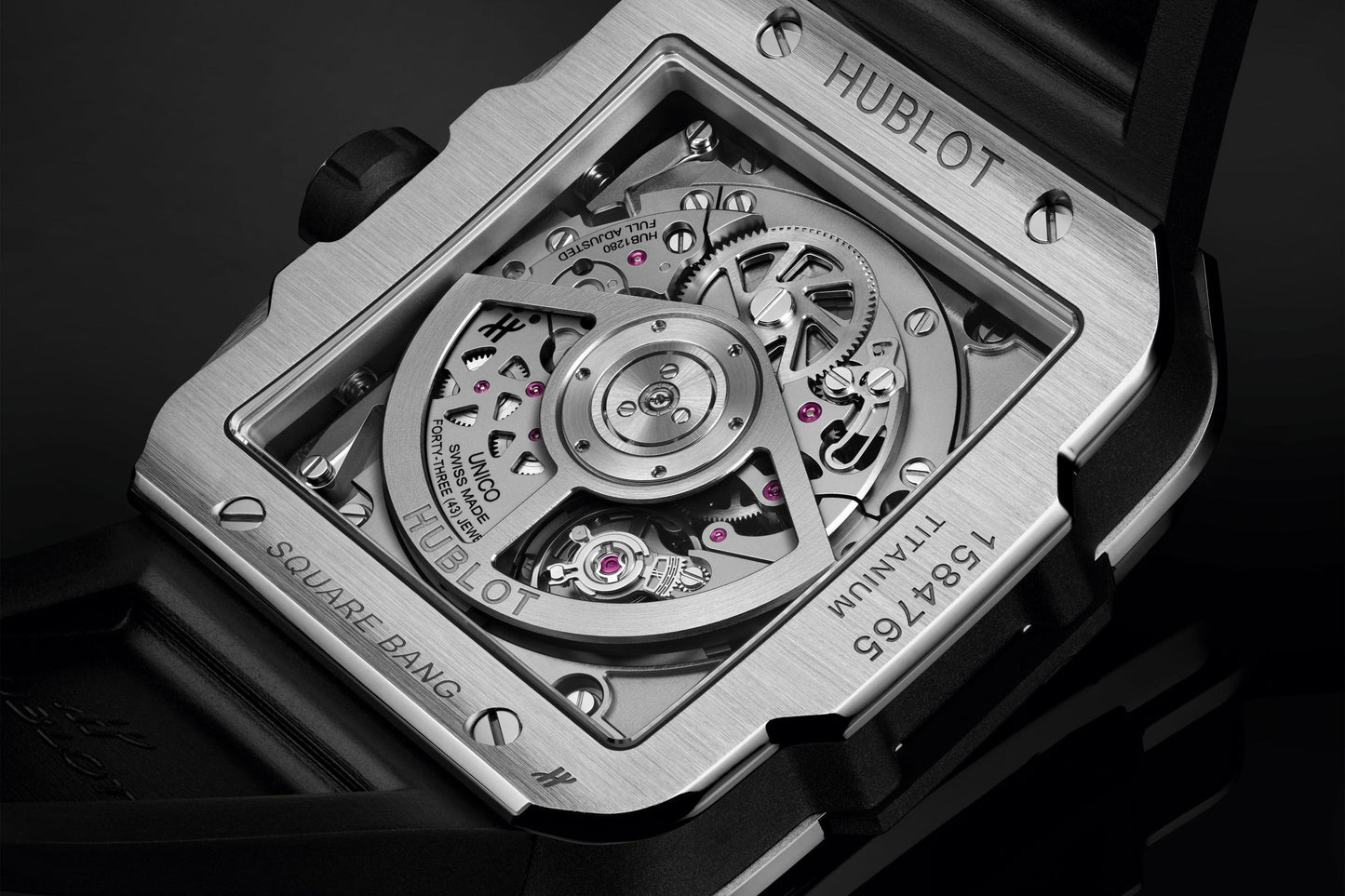 Back Hublot Square Bang UNICO TITANIUM Ref# 821.NX.0170.RX