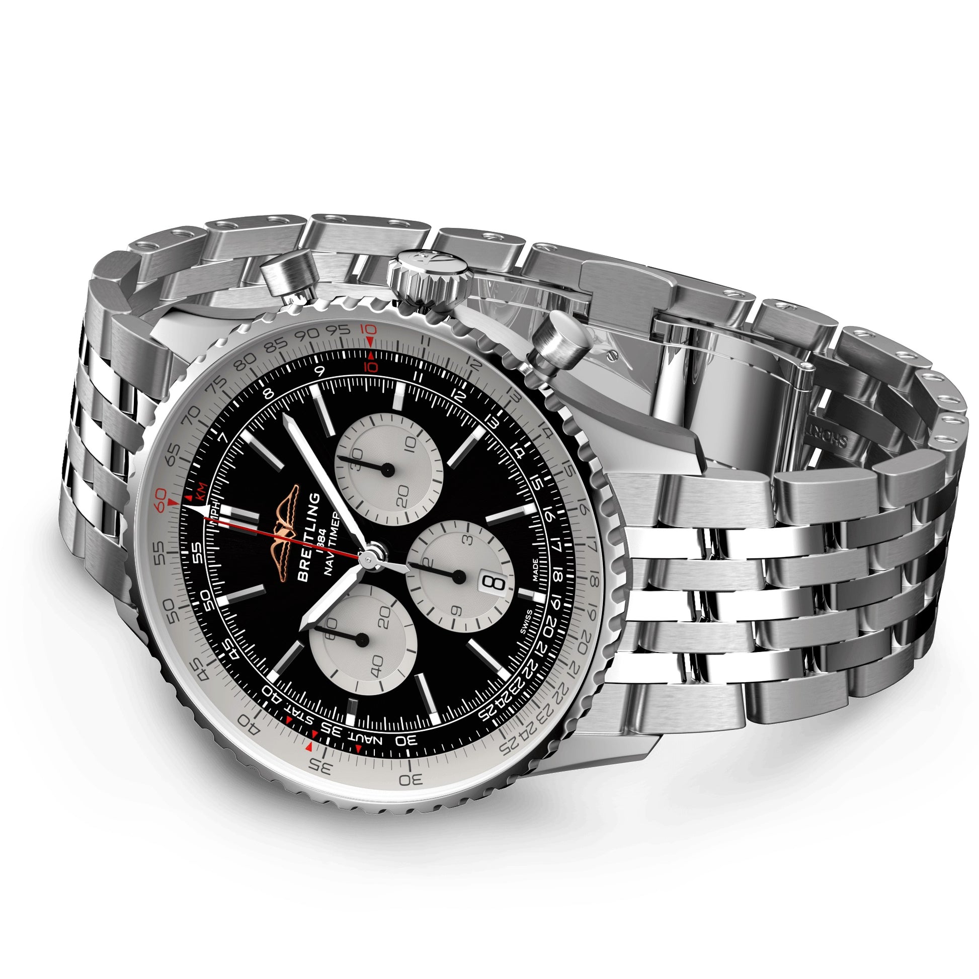 Side Breitling Navitimer B01 CHRONOGRAPH Ref# AB0137211B1A1