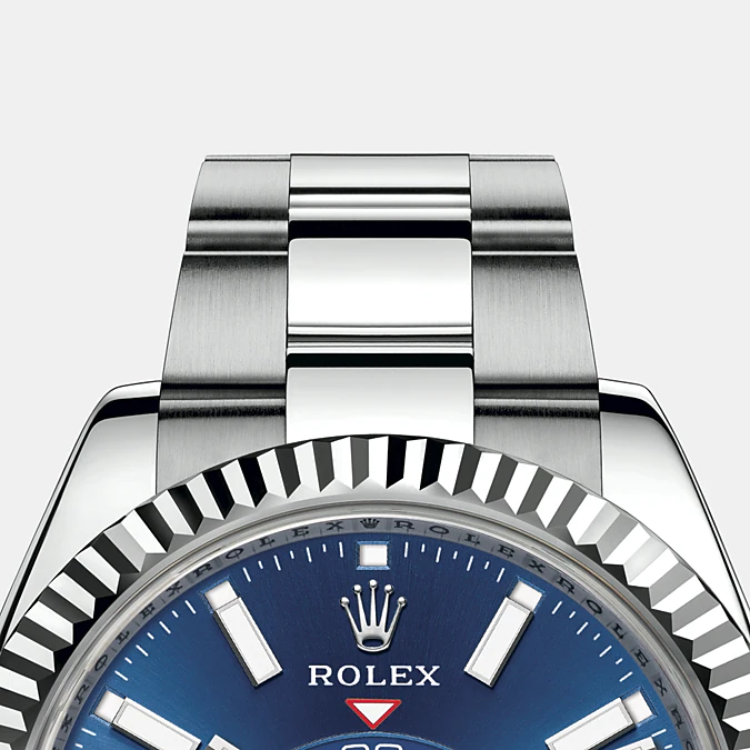 Rolex Sky-Dweller 42mm, Oystersteel and 18k White Gold, Ref# 326934-0003, Bezel, bracelet