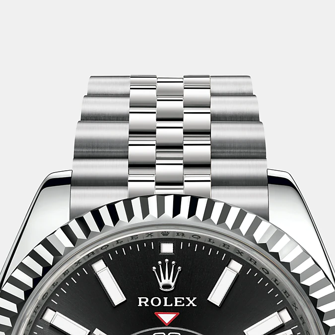 Rolex Sky-Dweller 42mm, Oystersteel and 18k White Gold, Ref# 326934-0006, Bezel, bracelet