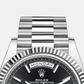 Rolex Day-Date, 40mm, Platinum, Ref# 228236-0003, Bezel, bracelet