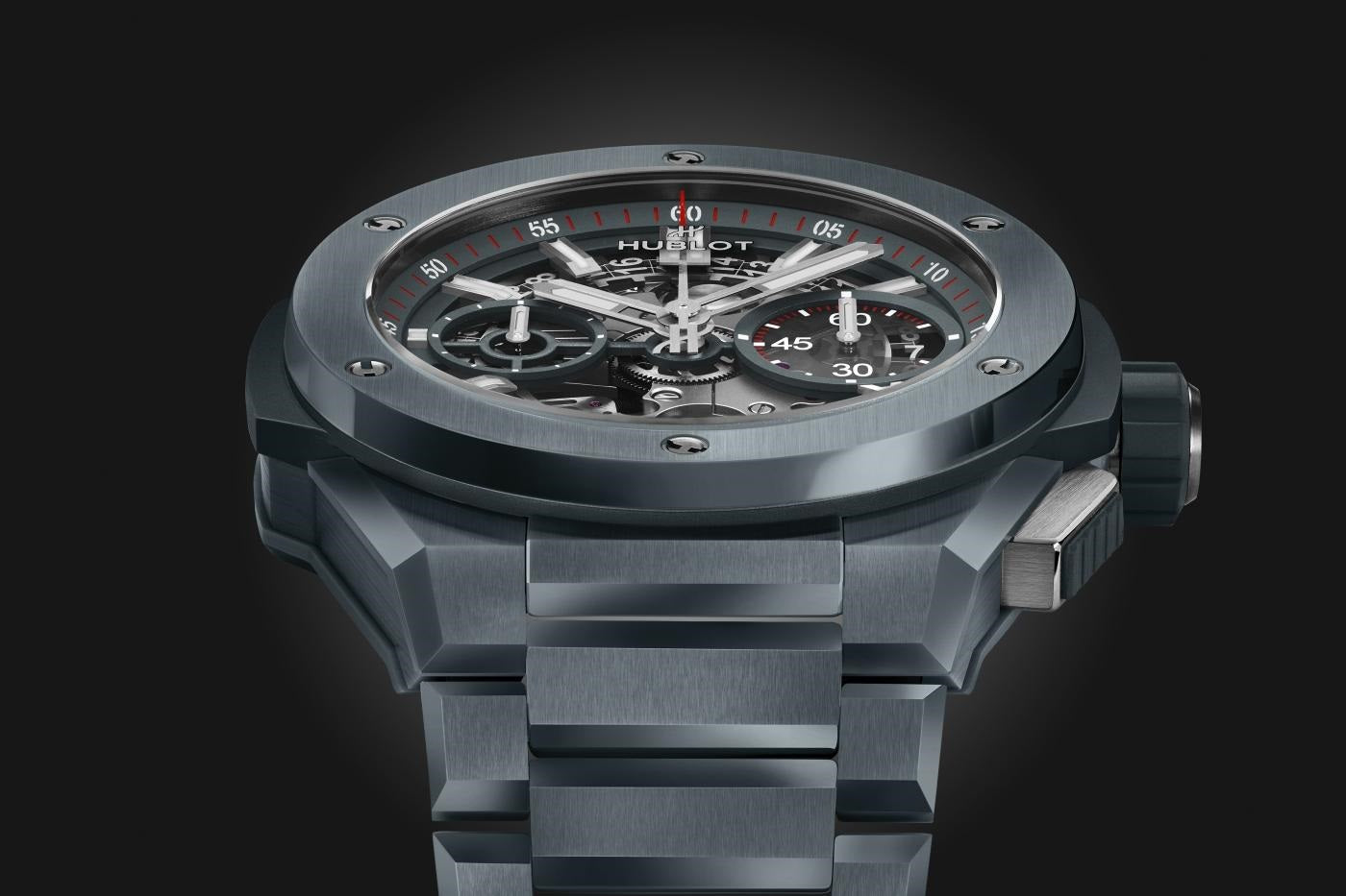 Side Hublot Big Bang Integrated Grey Ceramic Ref# 451.FX.6923.FX