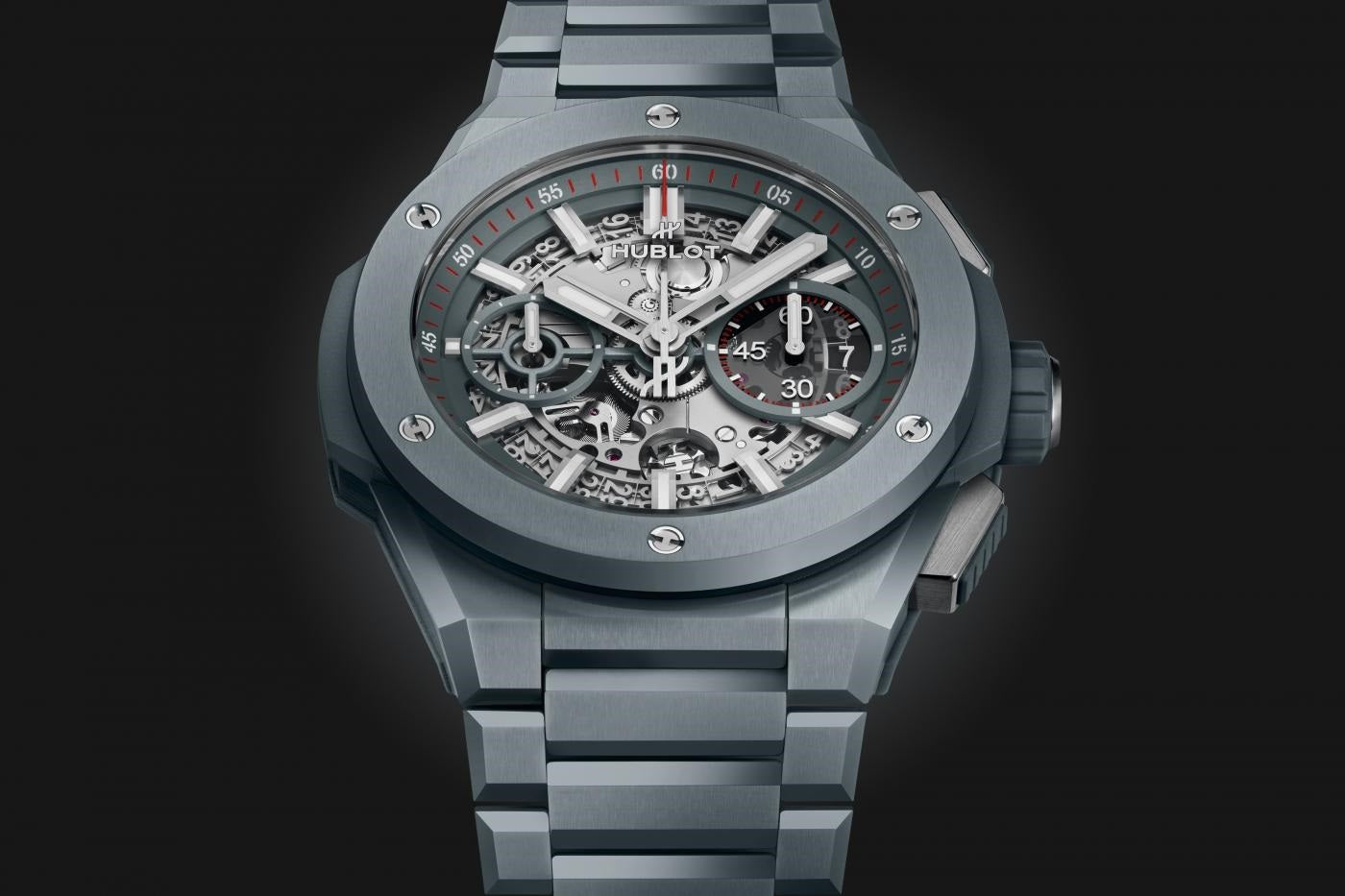 Side Hublot Big Bang Integrated Grey Ceramic Ref# 451.FX.6923.FX