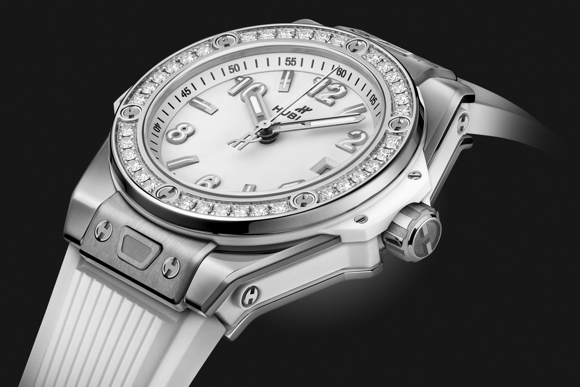 Big Bang One Click Steel White Diamonds 33 mm