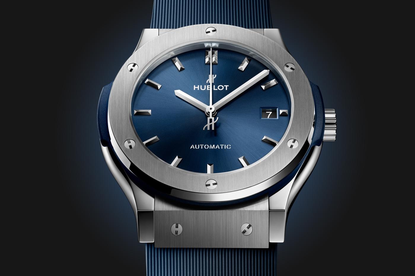 Dial Hublot Classic Fusion Titanium Blue Ref# 511.NX.7170.RX