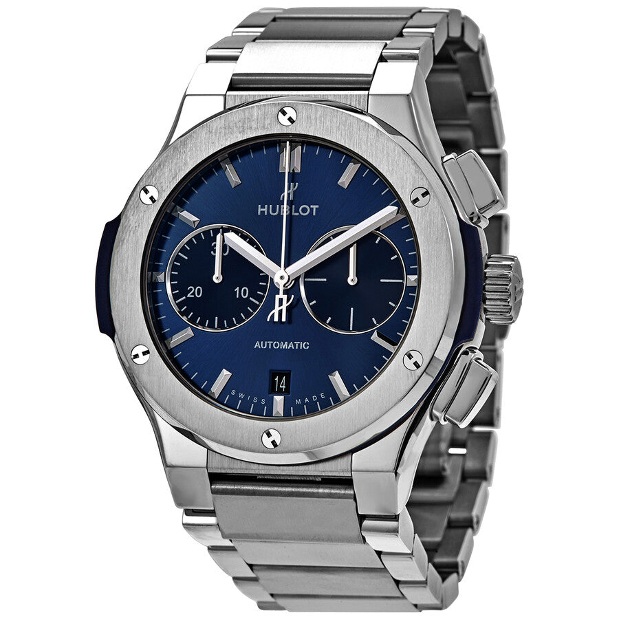 Hublot Classic Fusion Blue Chronograph Titanium Bracelet 45mm, Ref# 520.NX.7170.NX, Main view